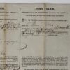 John Tyler Ships Paper Signed as President - Image 4