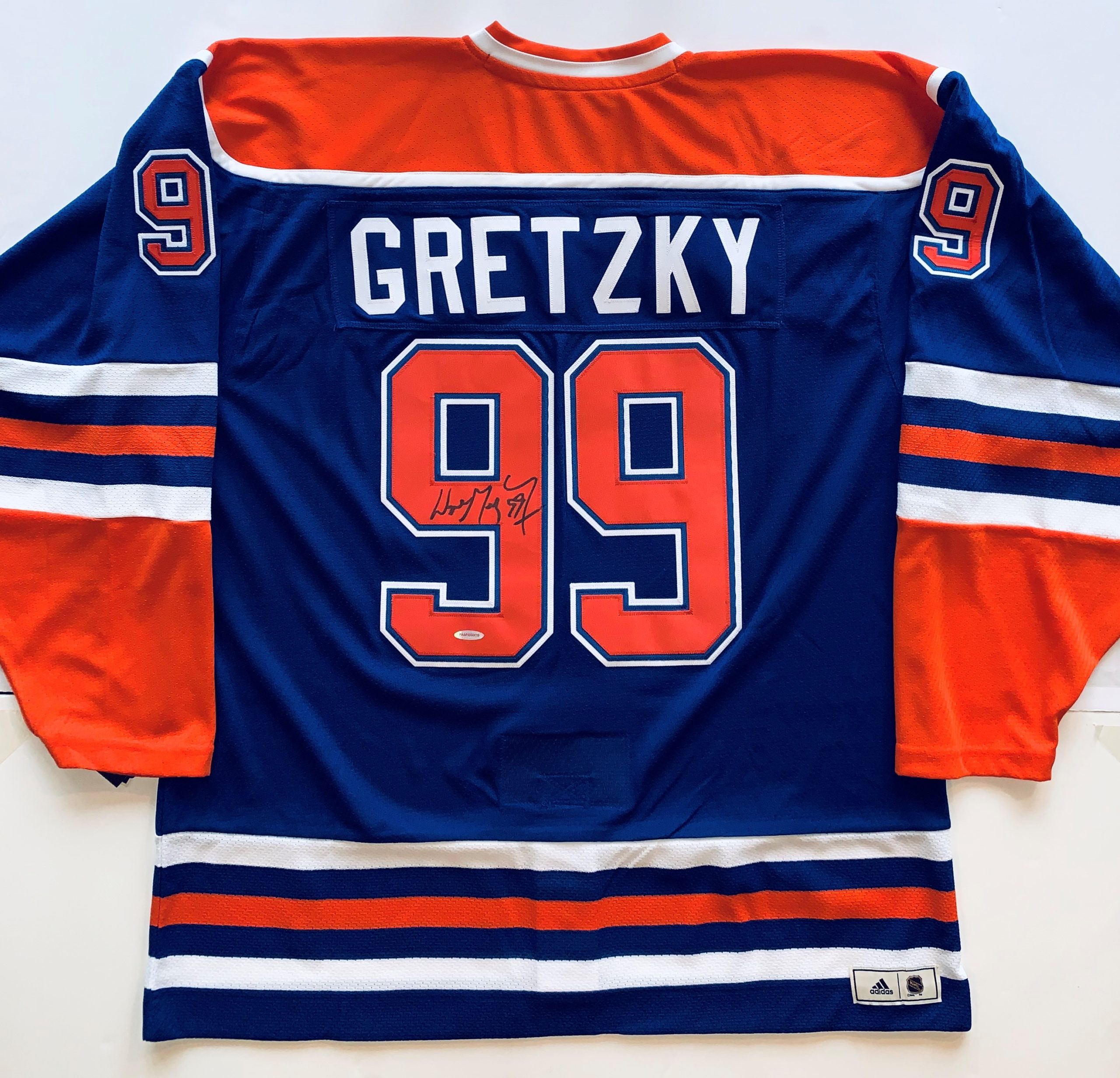 Wayne Gretzky Autographed Vintage Throwback Blue Mitchell & Ness 1986-87 Edmonton  Oilers Jersey