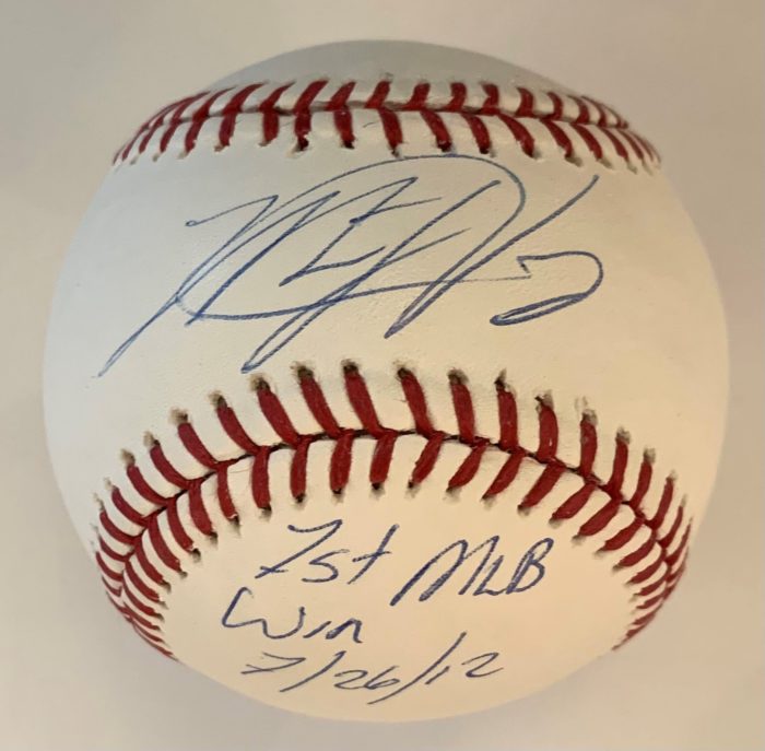 Matt Harvey Autographed Baseball - First MLB Win - MLB holo