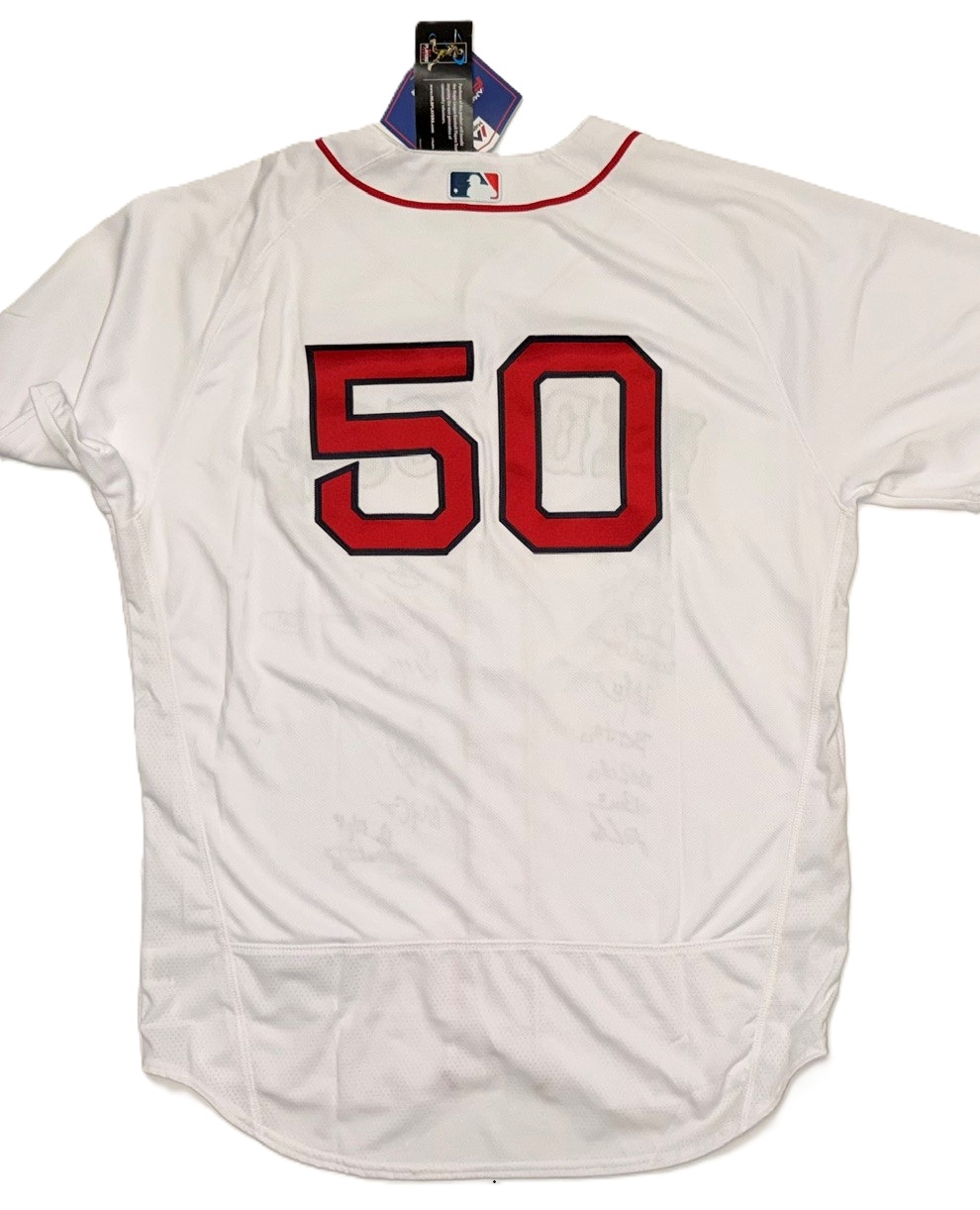 Boston Red Sox 2018 World Series Team Autographed Jersey - signed by 20 - Image 6