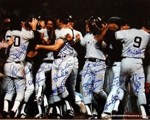 1978 New York Yankees World Series Championship Team Autographed Photograph