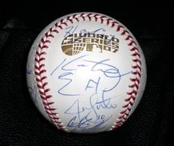 Boston Red Sox 2007 World Series Team Autographed Baseball