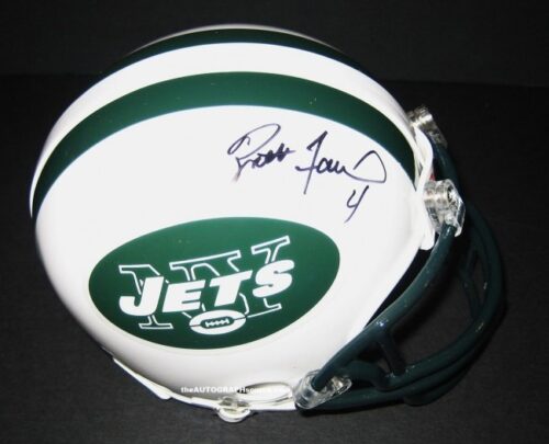 Brett Favre Autographed Jets Mini Helmet