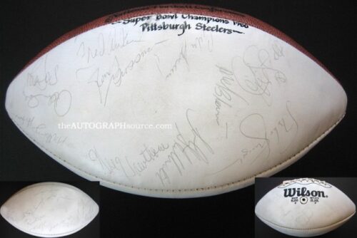 1980 Steelers Team Signed Football