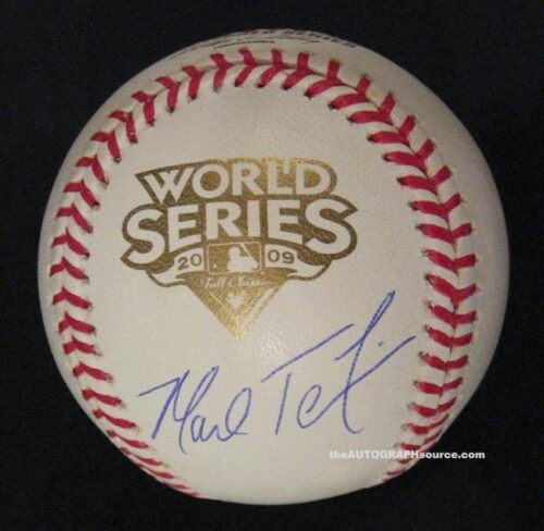 Mark Teixeira Signed 2009 World Series Baseball
