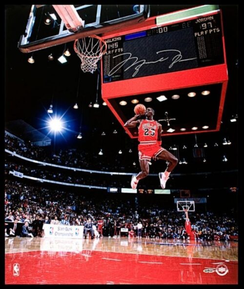 Michael Jordan Autographed 1988 Slam Dunk Signed photograph 24x20