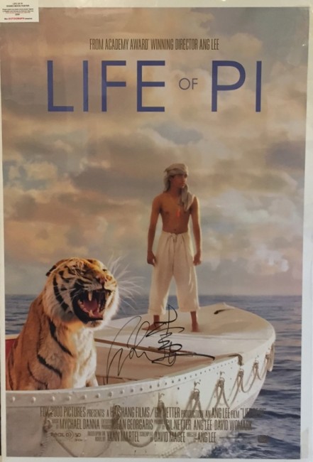 Ang Lee Signed Life of Pi Movie Poster - PSA