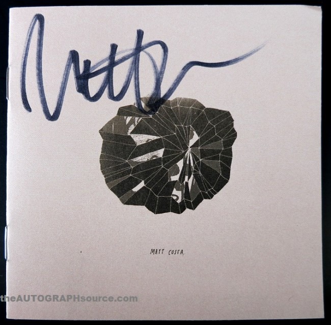 Matt Costa Signed CD