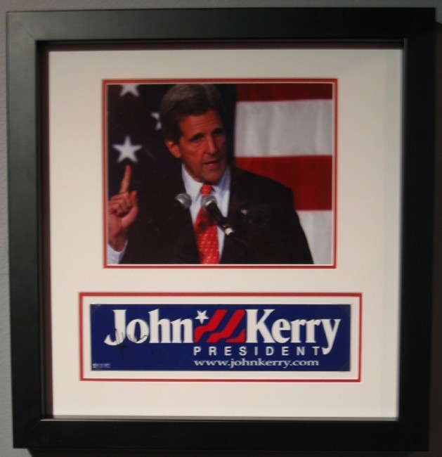 John Kerry Signed Bumper Sticker