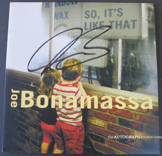 Joe Bonamassa Signed Album - So