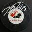 Mike Richards Signed Team Canada Hockey Puck
