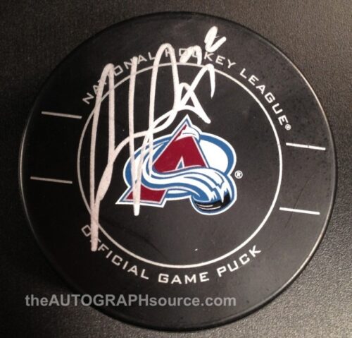 Gabriel Landeskog Autographed Hockey Puck