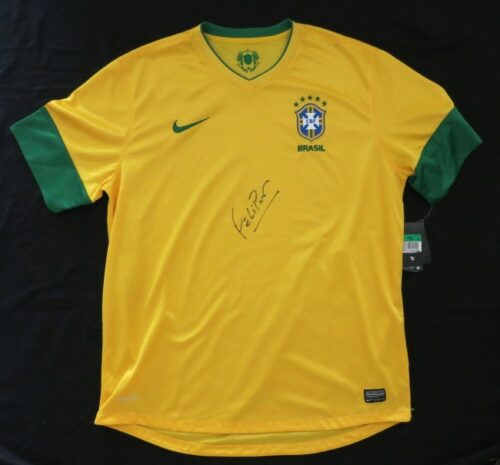 Coach Luiz Felipe Scolari Autographed Brazil Jersey