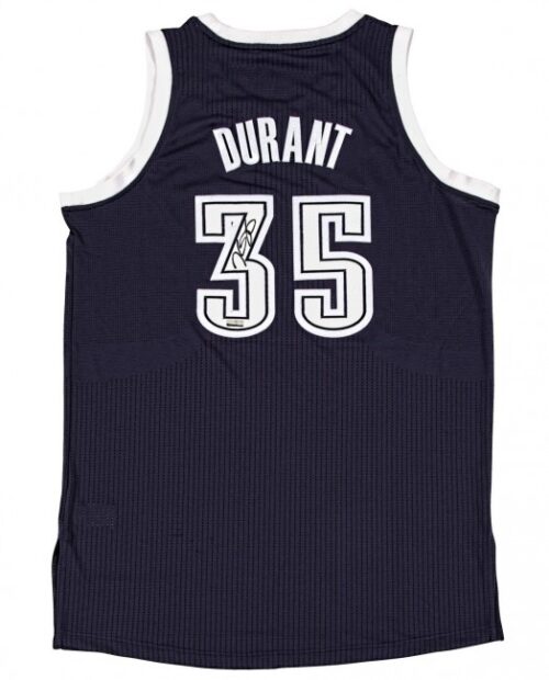 Kevin Durant Signed Thunder Jersey - PRO Authentic - Dark Blue