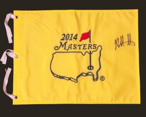 Bubba Watson Autographed 2014 Masters Pin Flag