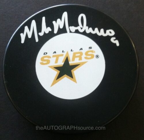 Mike Modano Signed Puck