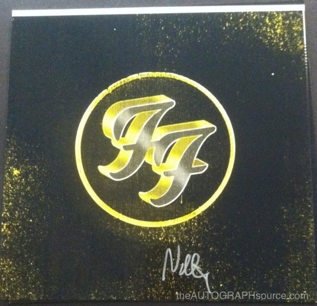 Nate Mendel Autographed Foo Fighters Record Sleeve