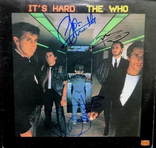 The Who Autographed "It's Hard" Album
