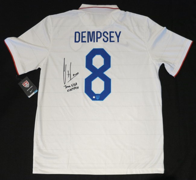 Autographed Clint Dempsey Jersey - Green Adidas Size XL PSA DNA ITP Stock  #89896