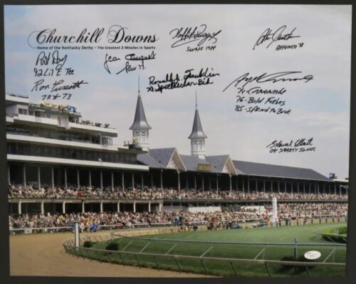 Kentucky Derby Winner Multi-Signed Photo [Churchill Downs]