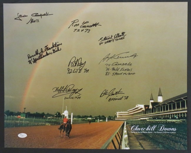 Kentucky Derby Winners Autographed Photograph - Rainbow
