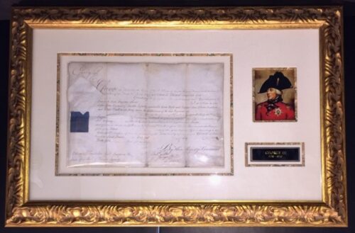 King George III Signed Document