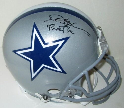 Deion Sanders Autographed Cowboys Helmet