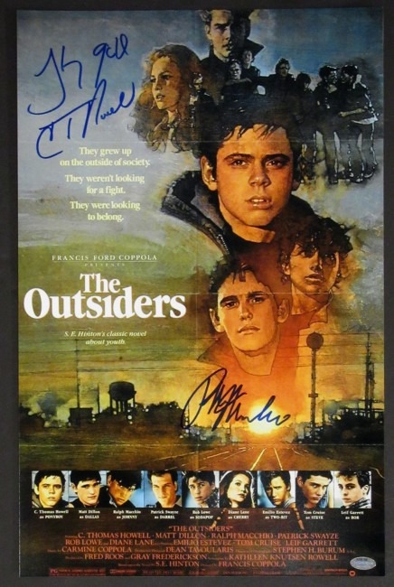 The Outsiders Autographed Mini Movie Poster