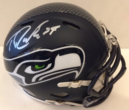 Thomas Rawls Signed Seattle Mini Helmet
