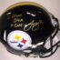 LeVeon Bell Autographed Steelers Helmet Bleed Black Gold Inscription