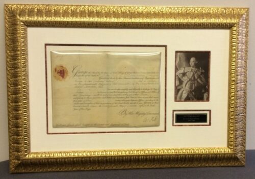 King George III of England Signed Document