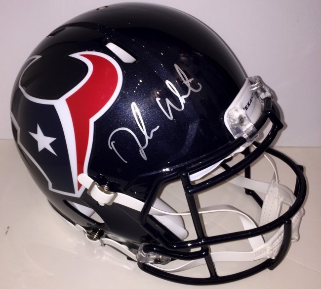 Deshaun Watson Signed Houston Texans Speed Helmet - silver