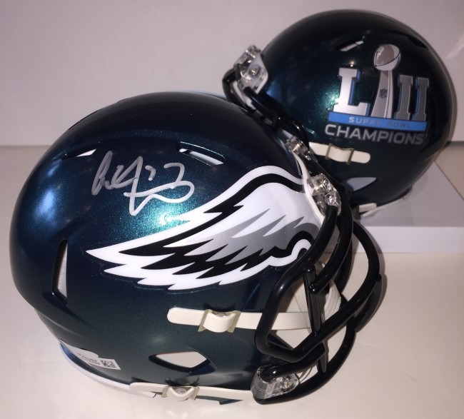 Alshon Jeffery Signed Eagles Super Bowl Mini Helmet