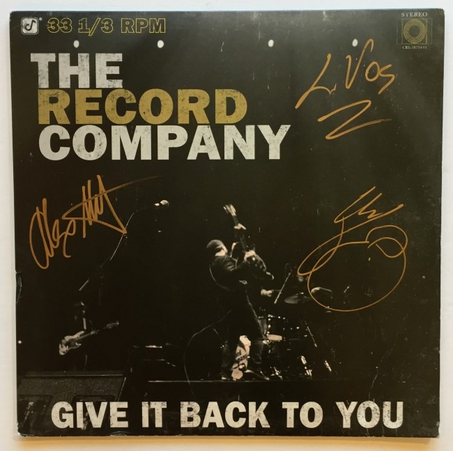 The Record Company Autographed Give It Back to You Album