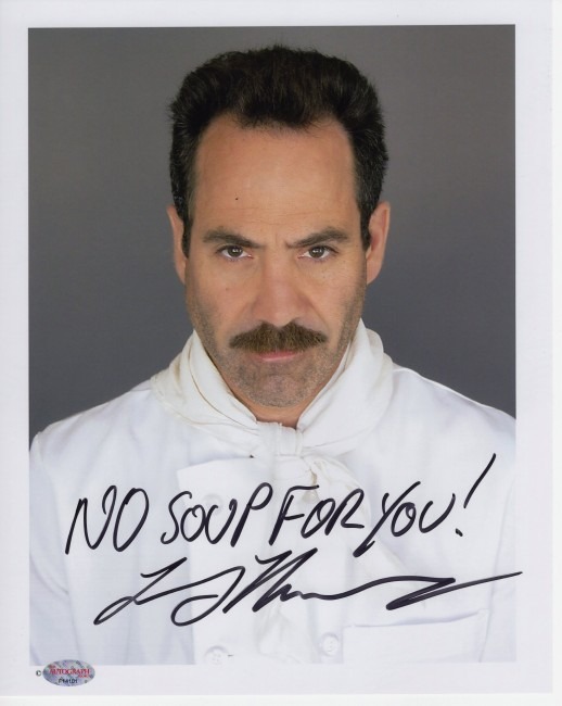 Seinfeld The Soup Nazi Signed Photograph - one inscription
