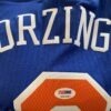 Kristaps Porzingis Autographed Knicks Jersey - PSA RookieGraph COA - Image 2