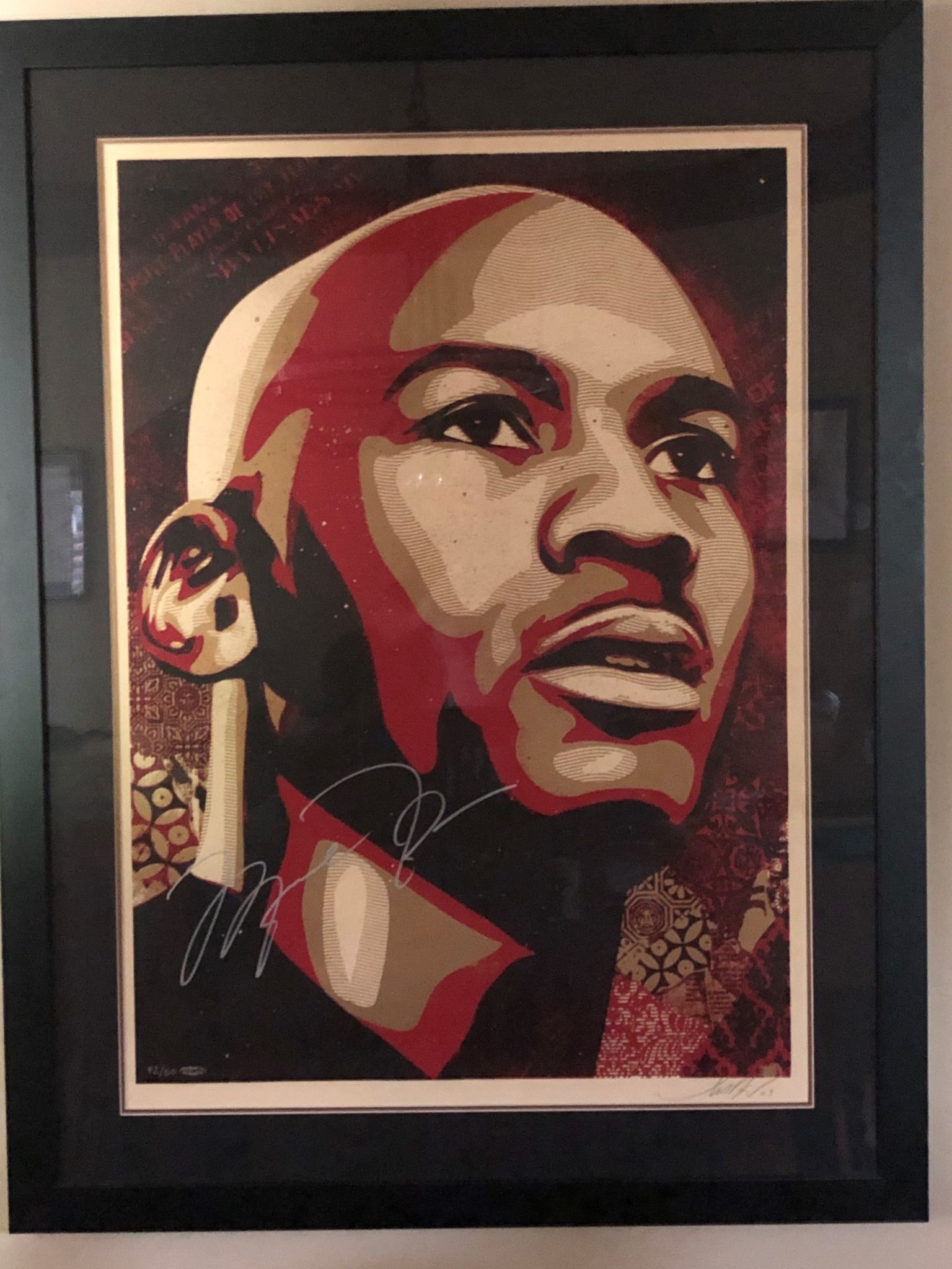 Michael Jordan & Shepard Fairey Signed Lithograph. #42/50. - The ...