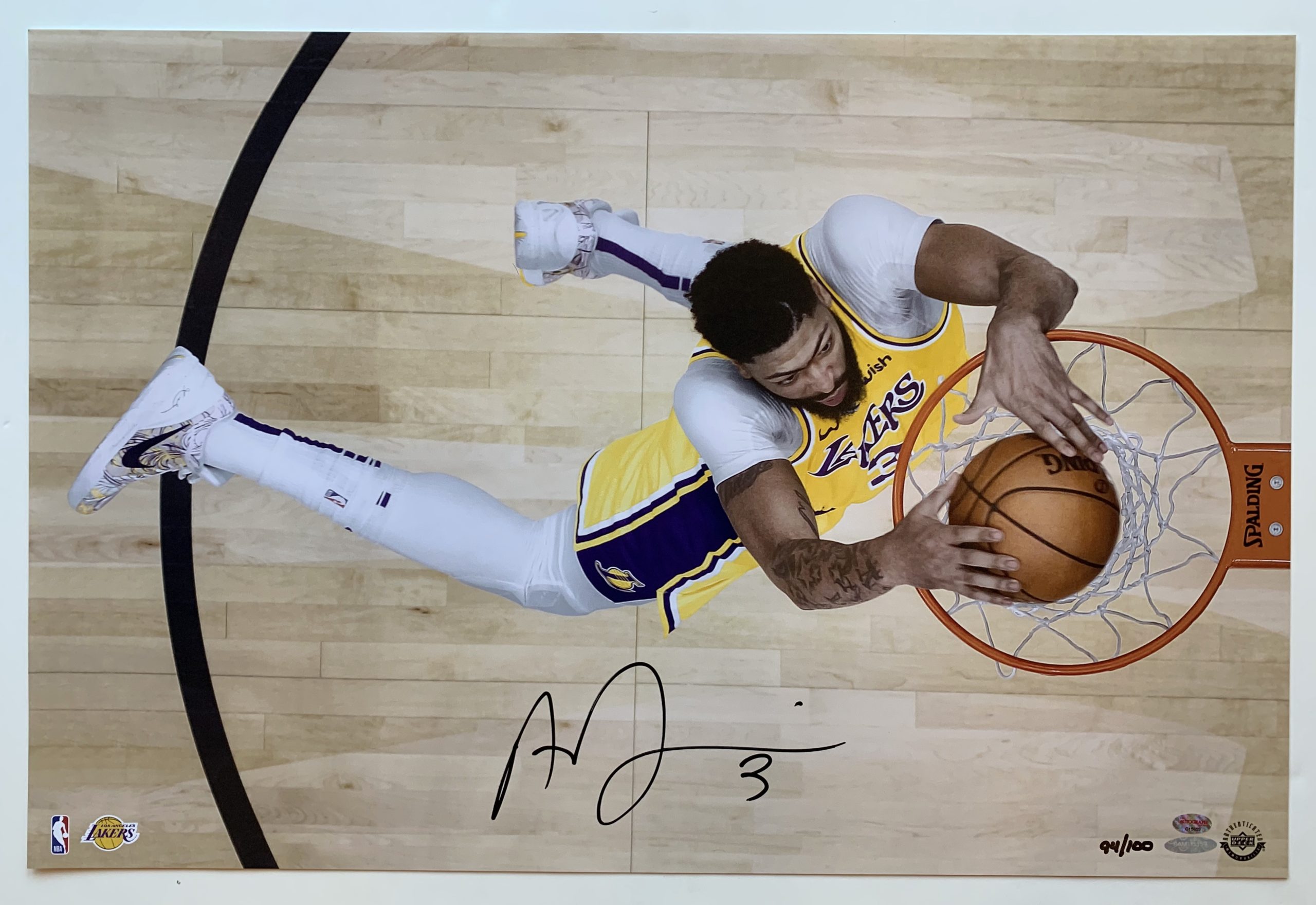 Anthony Davis Autographed Los Angeles Lakers Nike Swingman