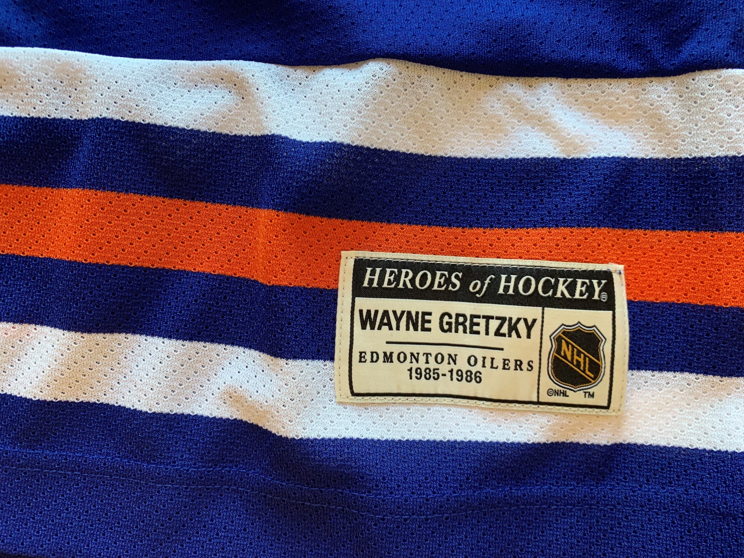 Wayne Gretzky Autographed Vintage Throwback Blue Mitchell & Ness 1986-87  Edmonton Oilers Jersey