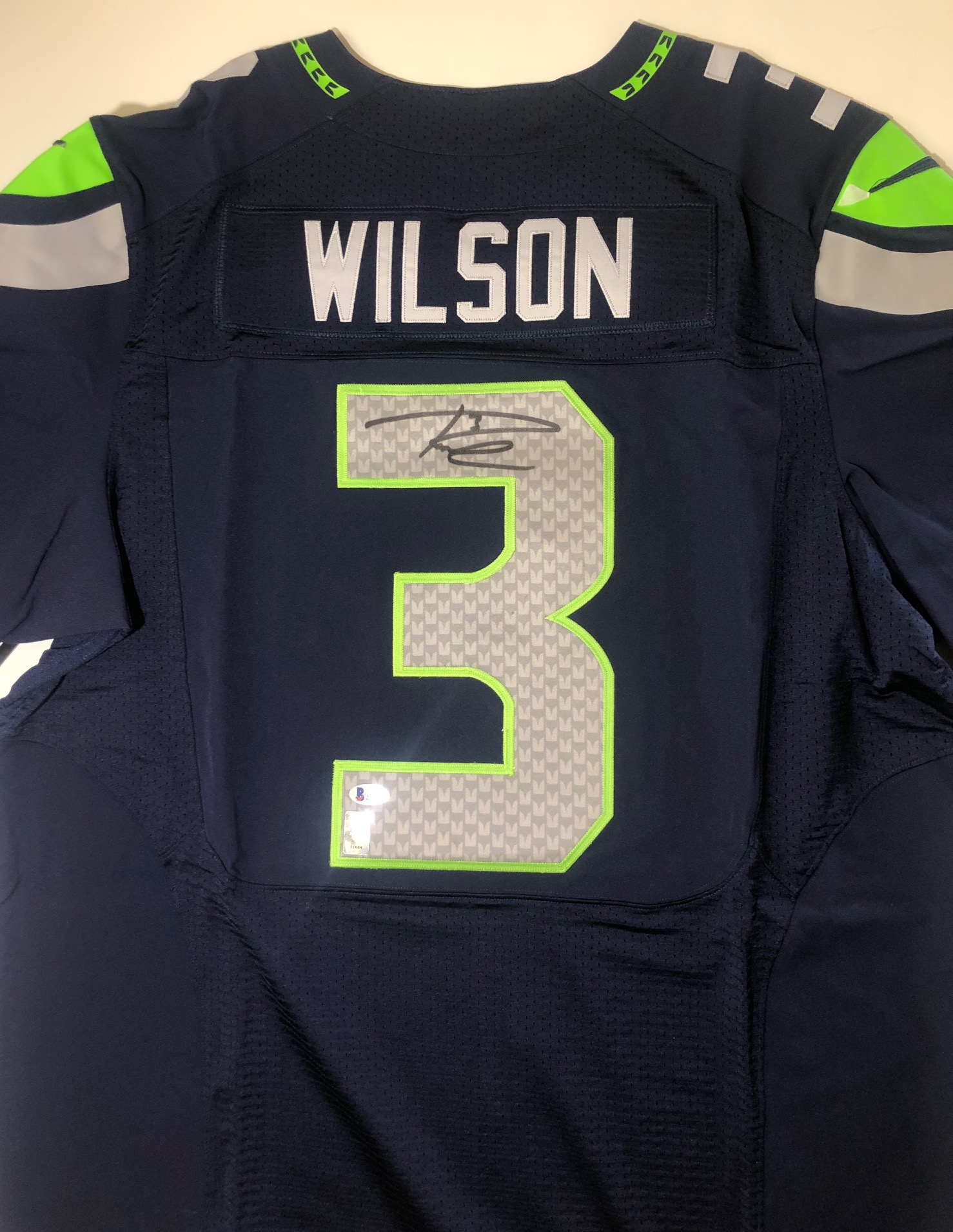 Russell Wilson Autographed Seahawks Authentic Jersey (BAS)
