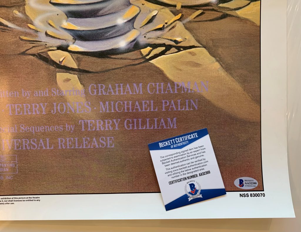 John Cleese Autographed Monty Python THE MEANING OF LIFE Original Movie ...