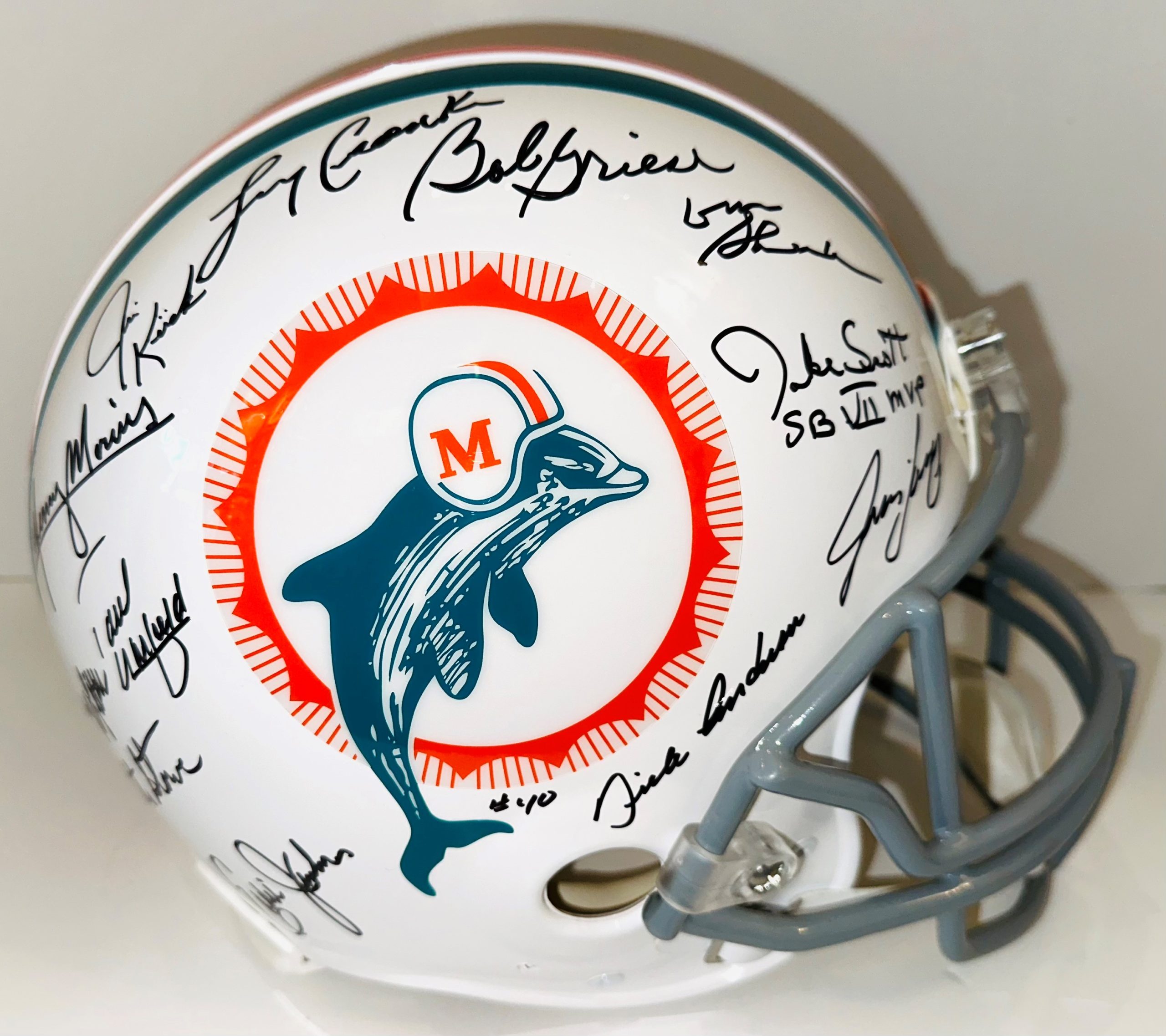 1972 Miami Dolphins Team Autographed Full Size Authentic Proline