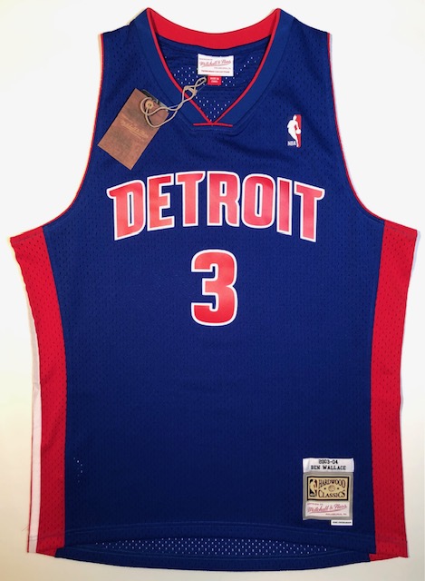 Framed Autographed/Signed Ben Wallace 33x42 Detroit Blue Basketball Jersey  JSA COA at 's Sports Collectibles Store