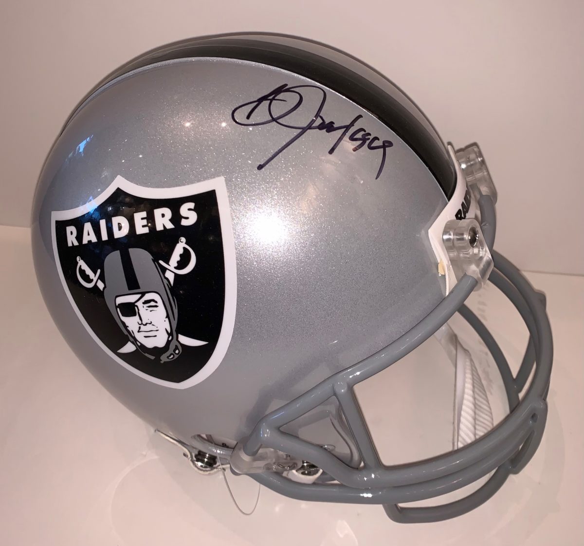 Bo Jackson Signed Raiders Proline Authentic VSR4 Helmet - The Autograph ...