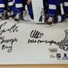 Tampa Bay Lightning 2021 Stanley Cup Championship Team Multi-Autographed Photograph - Image 3