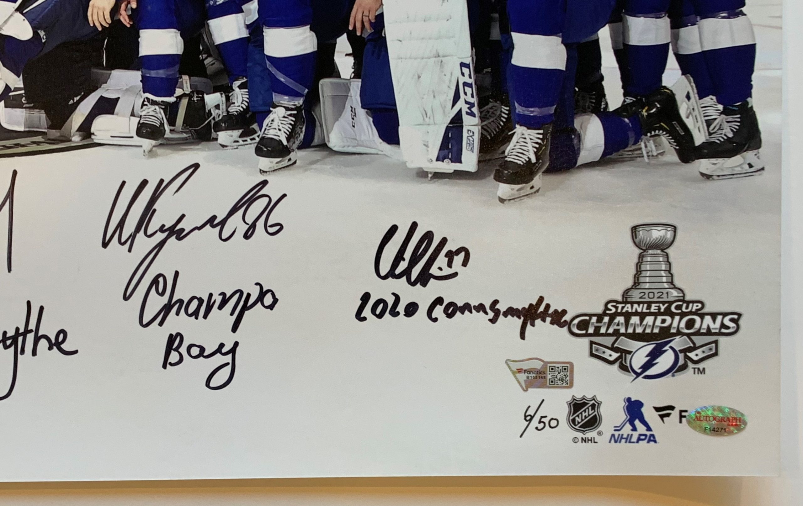 Tampa Bay Lightning 2020 Stanley Cup Champions Autographed 2' Replica  Stanley Cup with Multiple Signatures and Inscriptions - LE#1 of 20 - NHL  Auctions