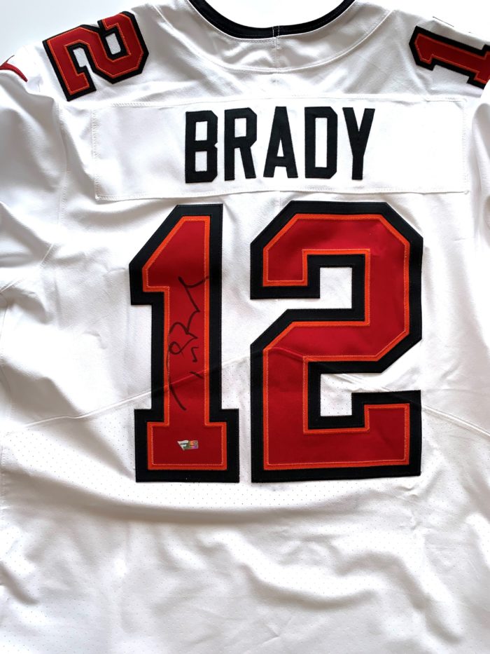 Tom Brady Signed Tampa Buccaneers Nike Elite Authentic White Jersey - Image 4