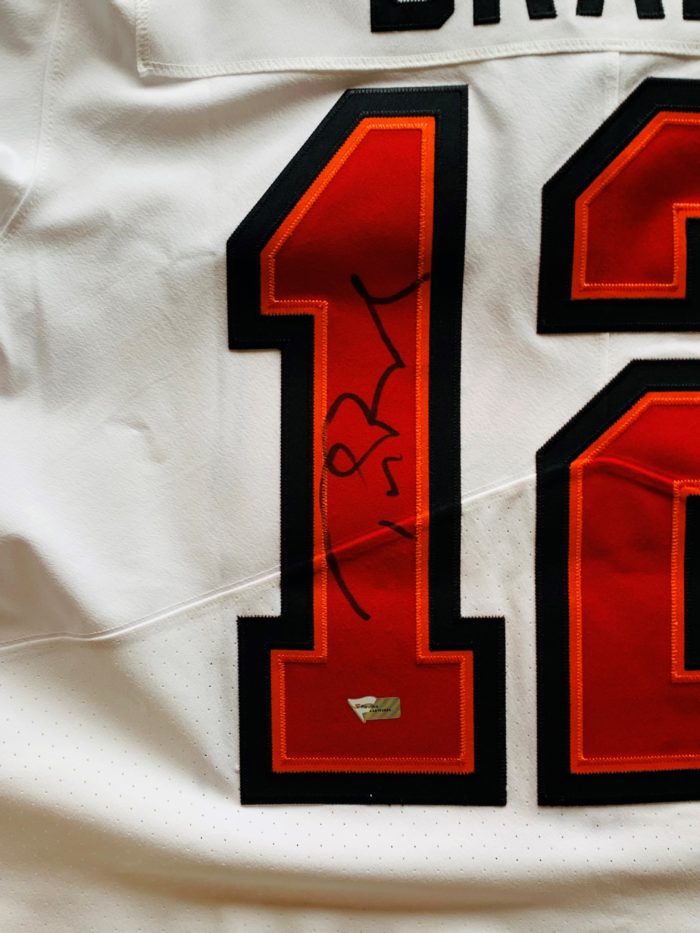 Tom Brady Signed Tampa Buccaneers Nike Elite Authentic White Jersey - Image 5