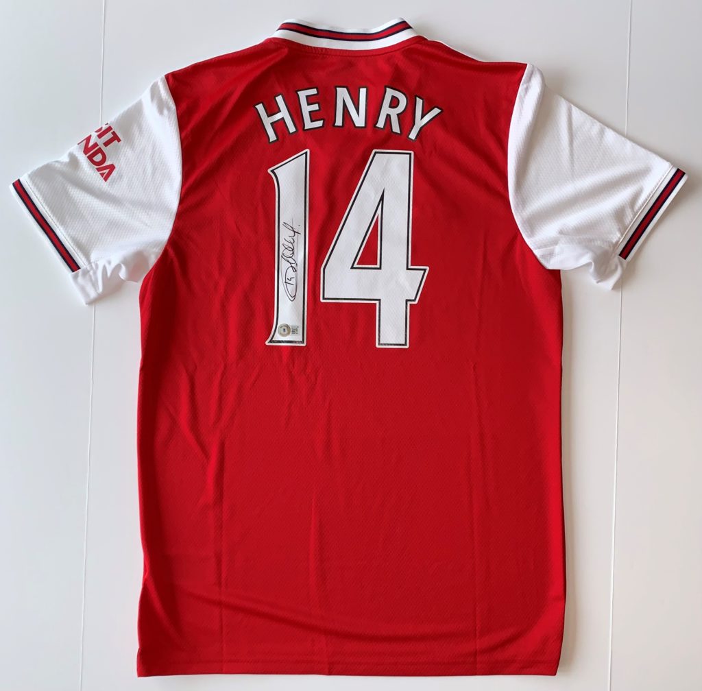 Thierry Henry Signed Arsenal Jersey - The Autograph Source