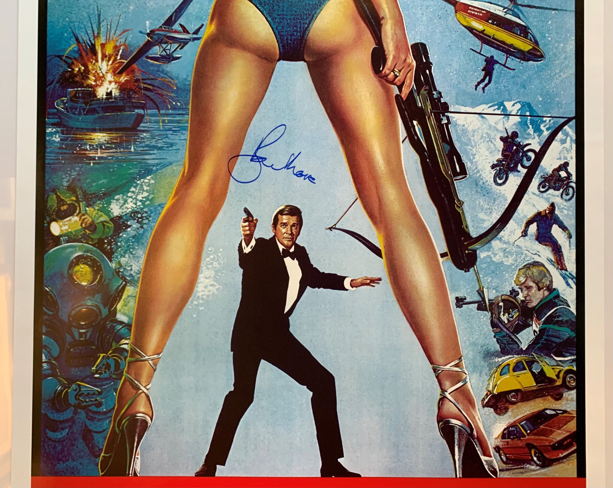 thumbnail image 2 of Roger Moore Signed James Bond 007 Photo Poster – Film Memorabilia, Pre-Printed Signature 2 of 5